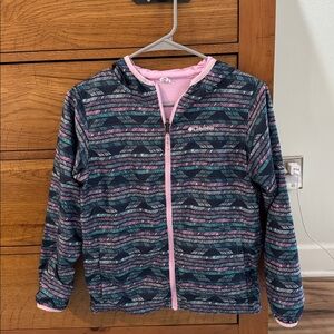 Columbia Reversible Multicolor Striped windbreaker jacket